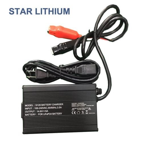 14.6V 5A LiFePO4 battery charger